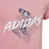 Детский Футболка с коротким рукавом Adidas Graphic Розовый