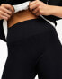 Фото #3 товара ASOS DESIGN seamless sculpting co-ord ribbed flare legging in black