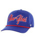 Фото #2 товара 47 Men's Blue New York Rangers Overhand Logo Side Patch Hitch Adjustable Hat