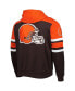 Фото #4 товара Куртка мужская Starter Cleveland Browns коричневая Extreme Full-Zip