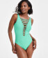 Фото #2 товара Women's Core-Lace-Down Mio One-Piece Swimsuit