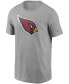 Фото #2 товара Men's Heathered Gray Arizona Cardinals Primary Logo T-shirt