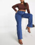 Фото #10 товара ASOS DESIGN Curve comfort stretch straight leg jean in blue