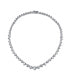 ფოტო #3 პროდუქტის Classic Traditional Bridal Graduated Heart Shape AA CZ Statement Collar Tennis Necklace For Women Wedding Prom Pageant