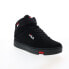 Фото #4 товара Fila V-10 Lux 1CM01212-014 Mens Black Nubuck Lifestyle Sneakers Shoes