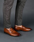 ფოტო #7 პროდუქტის Men's Bishop Wide Width Apron Toe Penny Loafer Shoe