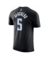 Фото #3 товара Men's Paolo Banchero Black Orlando Magic Icon 2022/23 Name and Number T-shirt