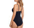Profile by Gottex Duet V-Neck One-Piece Black/White 38 (US Women's 8) One Size