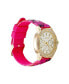 Women's Quartz Matte Pink Silicone Strap Analog Watch 38mm