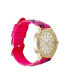 ფოტო #3 პროდუქტის Women's Quartz Matte Pink Silicone Strap Analog Watch 38mm