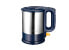 Электрический чайник Unold 18018 - 1,5 л - 2200 Вт - Синий - Нержавеющая сталь - Регулируемый термостат - Индикатор уровня воды