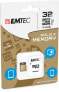 Фото #4 товара EMTEC microSD Class10 Gold+ 32GB - 32 GB - MicroSDHC - Class 10 - 85 MB/s - 21 MB/s - Black,Gold
