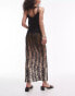 Фото #3 товара Topshop ombre snake plisse skirt in multi