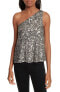 Фото #1 товара Women's Joie Hedra One-Shoulder Sequin Top, Size X-Small - Metallic 152072