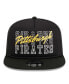 ფოტო #2 პროდუქტის Men's Black Pittsburgh Pirates Street Team A-Frame Trucker 9FIFTY Snapback Hat