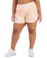 ფოტო #1 პროდუქტის Plus Size Dreamy Bubble Printed Running Shorts, Created for Macy's