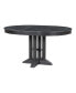 Farmhouse Dining Table Extendable Round Table For Kitchen, Dining Room(Natural Wood Wash)