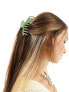 ASOS DESIGN XL hair claw clip in sage