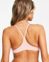 Nike Swimming Racerback bikini top in light pink