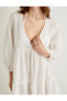 Фото #17 товара Платье пляжное Fisto с рукавом-балон и V-образным вырезом