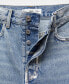 Фото #7 товара Women's Forward Seams Detail Straight Jeans