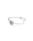 ფოტო #2 პროდუქტის Hyperbola Bangle, Heart, Blue, Rhodium Plated