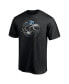 Men's Black North Carolina Tar Heels Team Midnight Mascot T-shirt