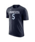 Фото #3 товара Men's Anthony Edwards Navy Minnesota Timberwolves Icon 2022/23 Name and Number T-shirt