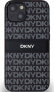 DKNY DKNY DKHCP14SPRTHSLK iPhone 14 / 15 / 13 6.1" czarny/black hardcase Leather Mono Stripe & Metal Logo