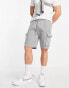 Фото #4 товара Topman cargo shorts in grey