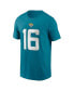 Фото #3 товара Men's Trevor Lawrence Teal Jacksonville Jaguars Player Name and Number T-shirt