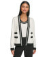 Karl Lagerfeld Women's Open-Front Long-sleeve Knit Cardigan