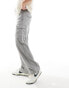 ADPT loose fit cargo trouser in light grey