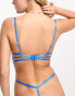 Фото #2 товара ASOS DESIGN Keely lace strappy underwired bra in cobalt