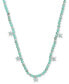 Фото #1 товара Lucky Brand silver-Tone Beaded Star Strand Necklace, 16" + 3" extender