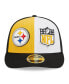 Фото #4 товара Men's Gold, Black Pittsburgh Steelers 2023 Sideline Low Profile 59FIFTY Fitted Hat
