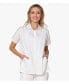 Women's Short Sleeve Button Front Cotton Poplin Fresh Start Shirt