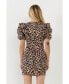 Фото #3 товара Women's Leopard Mini Dress