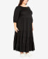 Фото #3 товара Plus Size Gia Relaxed Maxi Dress