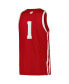 ფოტო #2 პროდუქტის Men's Red Wisconsin Badgers Replica Basketball Jersey