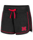 Women's Black Nebraska Huskers Lil Sebastian Tri-Blend Shorts