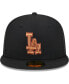 ფოტო #3 პროდუქტის Men's Black Los Angeles Dodgers Metallic Pop 59FIFTY Fitted Hat