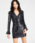 ფოტო #4 პროდუქტის Women's Reversible Flared-Cuff Britney Dress