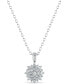 ფოტო #1 პროდუქტის Diamond 1/5 ct. t.w. Pendant in Sterling Silver