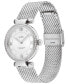 Women's Cary Silver-tone Stainless Steel Mesh Bracelet Watch 34mm