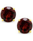 ფოტო #3 პროდუქტის Garnet (1-1/5 ct. t.w.) Stud Earrings in 14K White or Yellow Gold