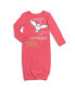 Baby Girls Hedwig Owl Baby 3 Pack Sleeper Gown Newborn to Red / pink / heather grey, Newborn - фото #2