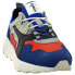 Фото #2 товара Diadora Rave Leather Pop Lace Up Mens Blue Sneakers Casual Shoes 175154-60032