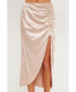 ფოტო #1 პროდუქტის Women's Front Slit Midi Skirt