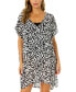 ფოტო #1 პროდუქტის Women's Leopard-Print Easy Drop-Sleeve Tunic